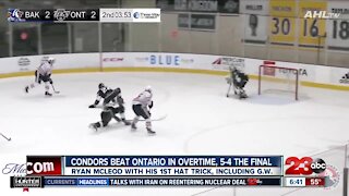 Condors win in Ontario in overtime