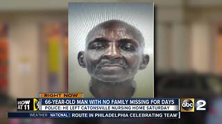 Police looking for man missing from nursing home