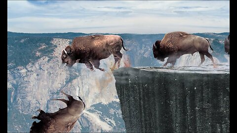 Wild Cliff Dives: The Fascinating Truth Behind Buffaloes Taking the Leap | Animal Vised