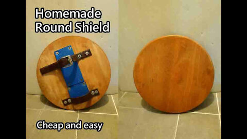 Homemade Wooden Round Shield