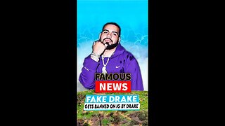 Fake Drake Gets Banned On IG By Drake | Famous News #shorts