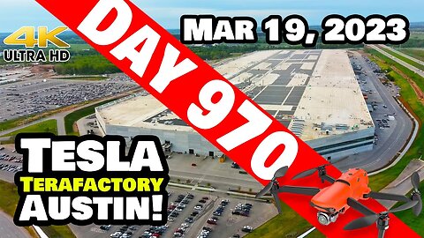 BUSY SUNDAY PUMPING MODEL Ys AT GIGA TEXAS! - Tesla Gigafactory Austin 4K Day 970 - 3/19/23 - Tesla