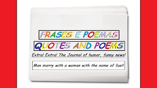 Funny news: Man marry with a woman with the name of fuel! [Quotes and Poems]