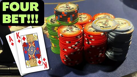 Four Betting With AK.... Will it Work Out?? - Kyle Fischl Poker Vlog Ep 159