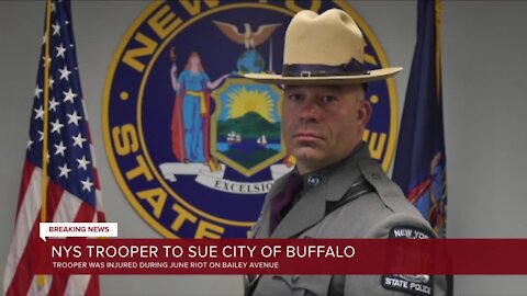New York State trooper injured in riots takes legal action against City of Buffalo