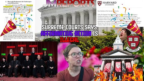 HUGE woke colleges DESTROYED supreme court REVOKES affirmative action policies Harvard IGNORE ruling