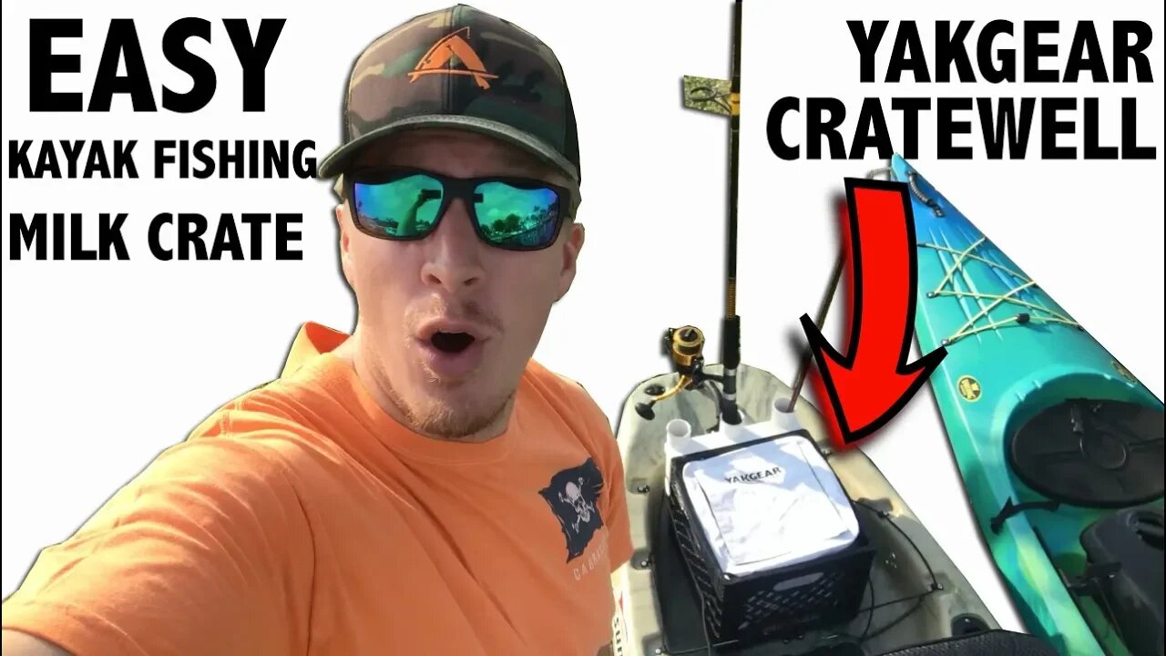 YakGear Cratewell - Kayak Fishing Milk Crate