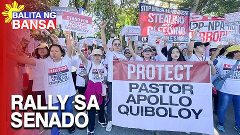 Mga supporters ni Pastor Quiboloy, pinagbibitiw si Sen. Risa Hontiveros