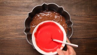 Chocolate Rainbow Surprise Cake