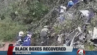 Colombia officials recover black boxes after plane crash