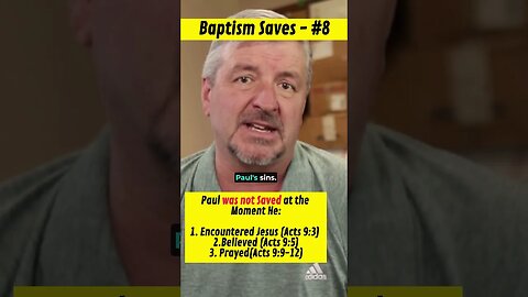Baptism Saves #8 - Paul's Salvation Teaches that "Baptism Saves" - #shorts