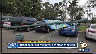 Balboa Park light poles could be prone to falling