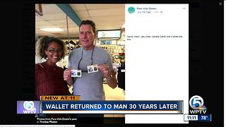 Wallet lost while diving returned to owner 30 years later
