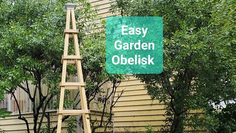 (DIY) Easy Garden Obelisk