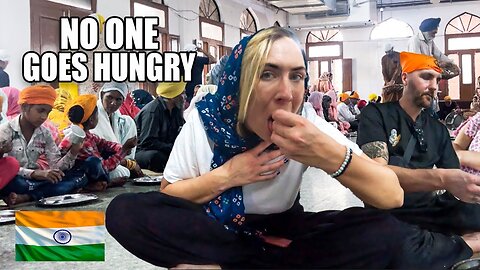 I Ate with 100,000 People at Golden Temple in India (World's Largest FREE Kitchen!)