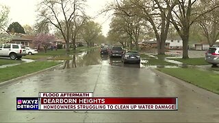 Homeowners continue to deal with flooding in Dearborn Heights