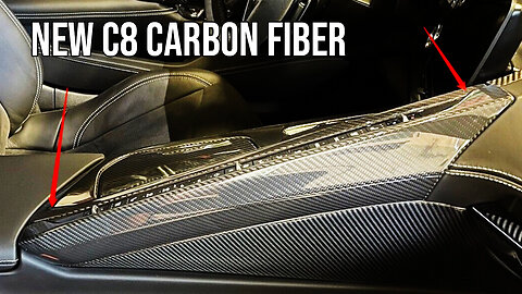 C8 Corvette Carbon Fiber Top Climate Control Console #c8 #corvette #carbonfiber #carinterior