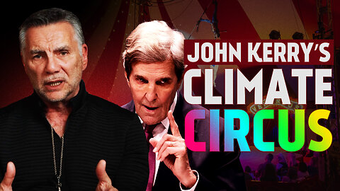 John Kerry the Climate Clown: "Lower emissions, end the war"