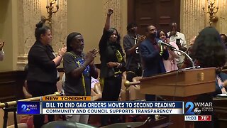 Baltimore City Bill to end gag orders moves forward