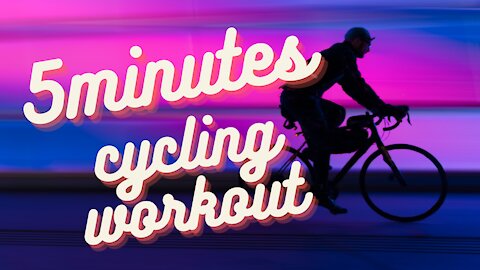 🔴 5mins. HIIT Indoor CYCLING WORKOUT