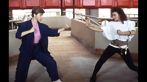 Cynthia Rothrock vs Karen Sheperd - Above the Law/Righting Wrongs (1986) - Action scene