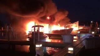 Fire reported at yacht club in Grosse Ile