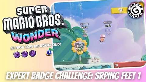 Super Mario Bros Wonder - Expert Badge Challenge: Spring Feet 1
