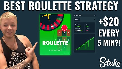 BEST Roulette Strategy on Stake in 2023!! Low Risk, High Reward?!