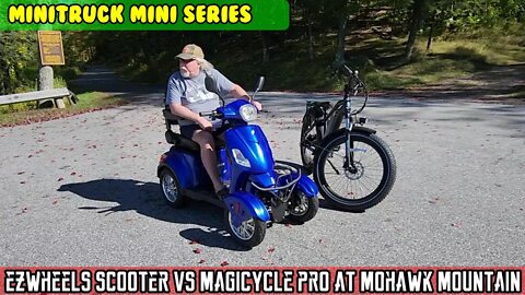 Mini-Truck (SE07 E12) Ewheels EW-46 Electric Scooter VS Magicycle Cruiser pro in Mohawk mountain