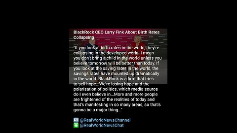 News Shorts: Larry Fink's Baby Obsession