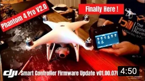 DJI Smart Controller Firmware Update v01.00.0700 Phantom 4 Pro V2.0 - This One Is Huge !