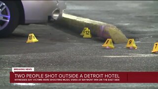 Two people shot outside Detroit motel