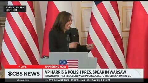 Kamala Harris Laughs When Asked About Ukrainian Refugee Crisis