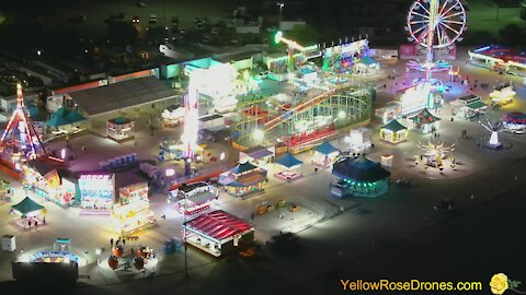 Drone captures stunning visuals of carnival in Texas