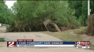Sand Springs Case Community Park damage