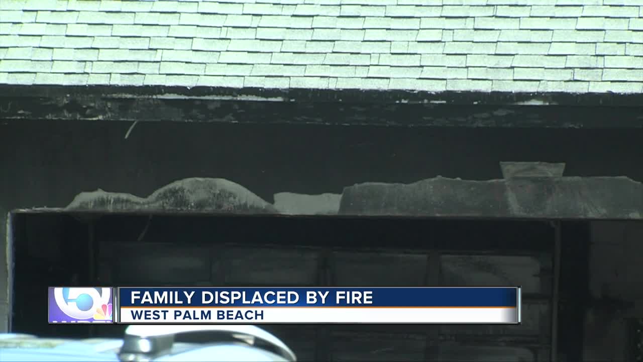 Family displaced by fire in West Palm Beach