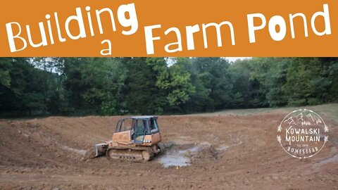 Building a Farm Pond | Bulldozer at Work