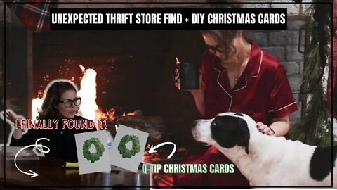 👀 Found Something AWESOME at Thrift Store + Easy Christmas Cards Qtips +SilkSilky Giveaway