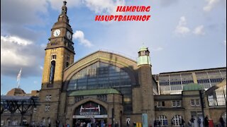 Hamburg's Main Railway Station. (Hauptbahnhof)