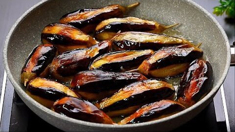 Without meat Frying eggplant in two ways, tastier than the other and with the least amount of fat