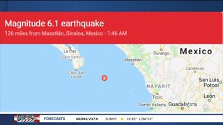 6.1 magnitude earthquake off Baja