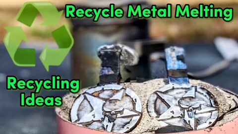 Recycle! Melting Metal- Punisher Metal Ingots - Recycle Metal at Home