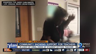 Community coming together after teacher punched in face