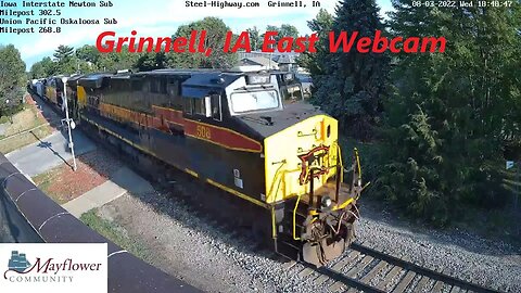 Grinnell Mayflower Community Live Railcam (East) - Grinnell, IA #SteelHighway