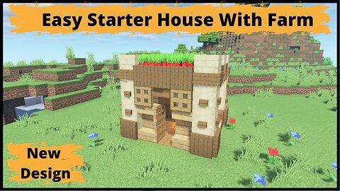 Minecraft : How to Build a House in Survival Mode || Starter House