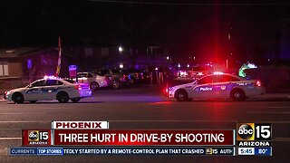 Three hurt in Phoenix drive-by shooting