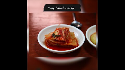 Easy kimchi recipe