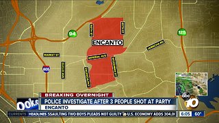 Three people shot at Encanto house party