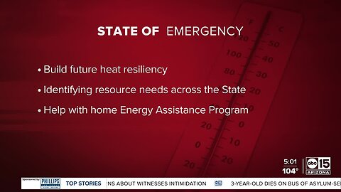 Governor Hobbs declares state of emergency due to excessive heat