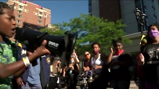 Peaceful protests continued in and around Milwaukee on Sunday